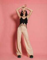 Vintage glitter butterfly top