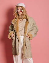 Vintage lammy coat with buttons