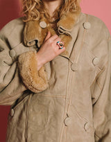 Vintage lammy coat with buttons