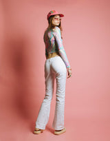 Vintage low waisted flared jeans