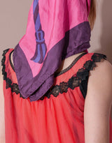 Vintage mesh dress with flower detail