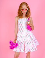 Vintage polkadot hearts dress