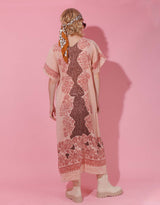 Vintage printed kaftan