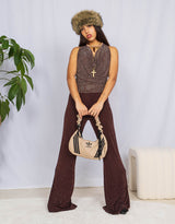 Sparkly flared leggings