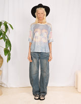 Sequin varsity number T-shirt