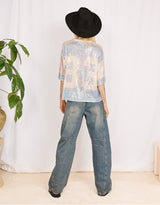 Sequin varsity number T-shirt