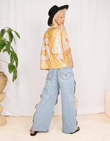 Sequin varsity number T-shirt