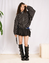 Polkadot puffy track jacket