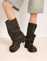 Chunky pocket biker boots