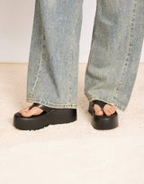 Platform thong wedge sandals