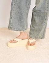 Platform thong wedge sandals
