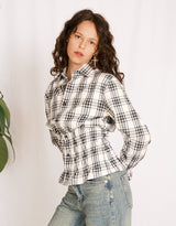 Vintage customized Ralph Lauren smocked longsleeve blouse