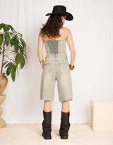 Sparkly wide shorts