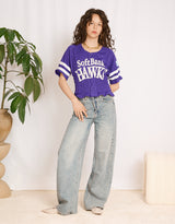 Vintage customized sporty button top