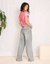 Vintage customized sporty button top