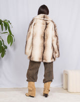 Faux fur midi coat I