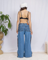 Disco net long sleeve dress