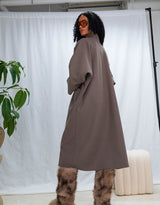 Oversized open coat