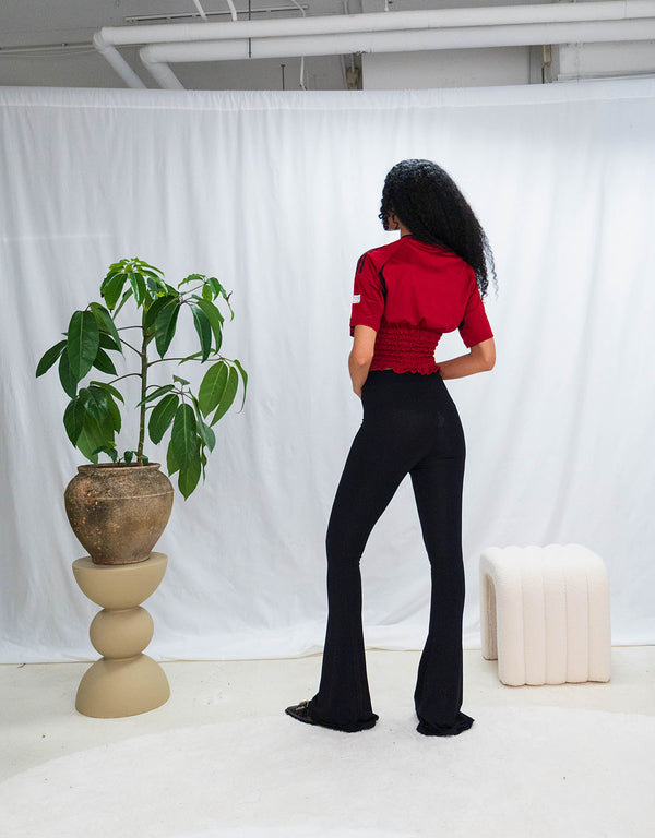 Vintage customized smocked football shirt