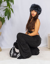 Sparkly flared leggings