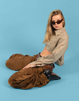 Vintage customized Levi’s cropped blouse