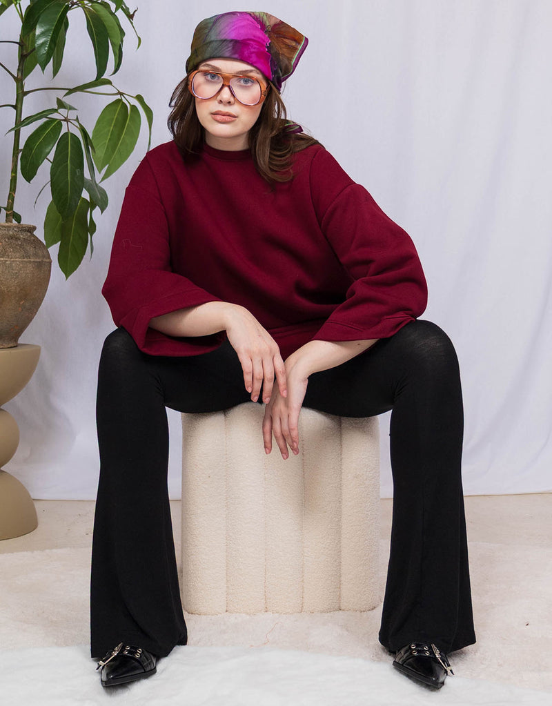 Oversized wide sweater