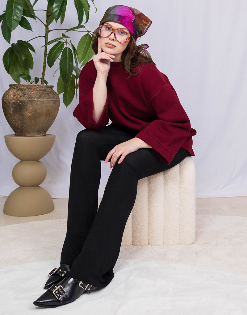 Oversized wide sweater