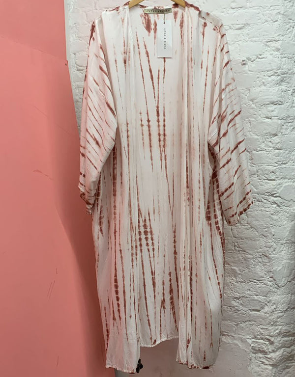 Artisanal hand dyed kimono