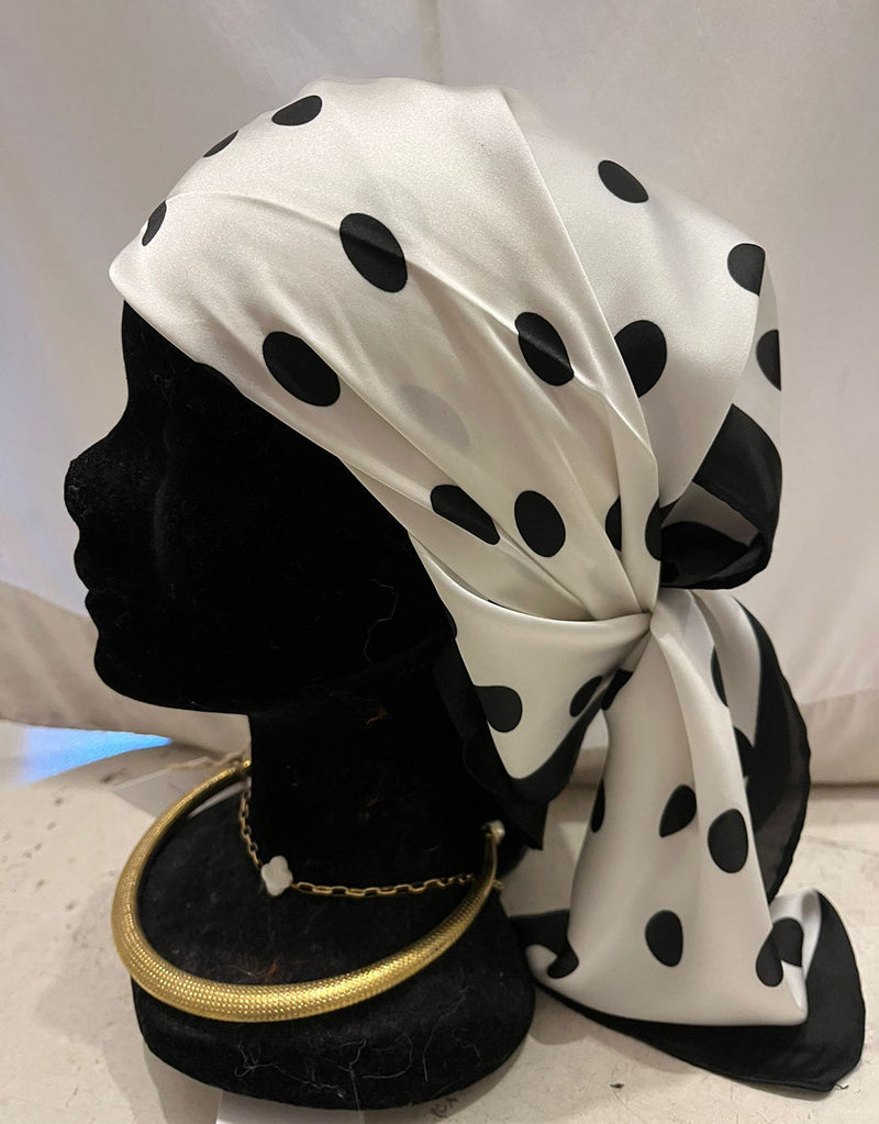 Big dots bandana scarf