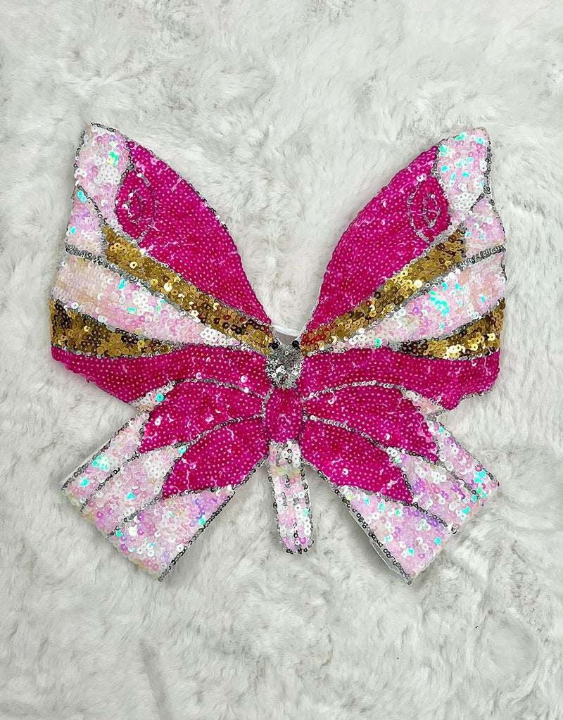 Butterfly sequin top