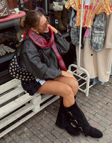 Checkered soft scarf