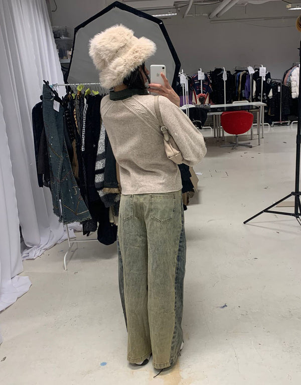 Vintage customized Ice berg cropped sweater