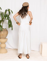 Eyelet ribbed tank top