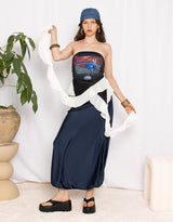 Flowy midi skirt