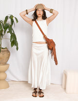 Flowy midi skirt