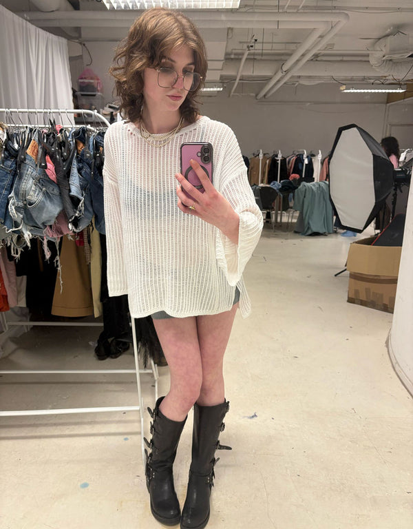 Crochet seetrough sweater