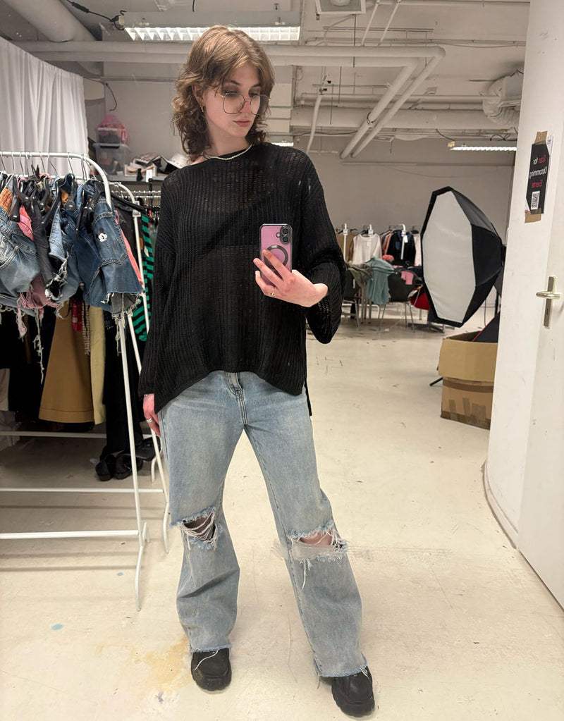 Crochet seetrough sweater