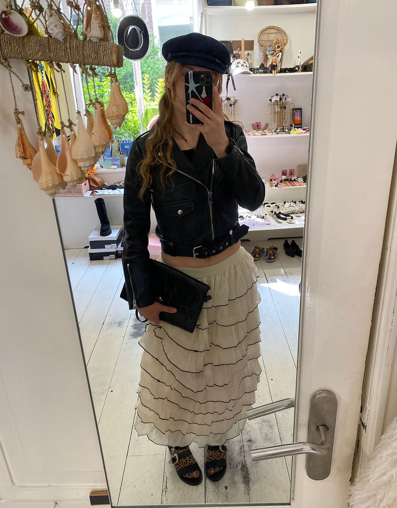 Vintage Maje leather coat