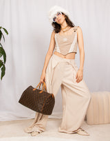 Tall oversized fluid wide leg trousers