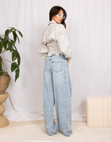 Vintage customized Ralph Lauren smocked longsleeve