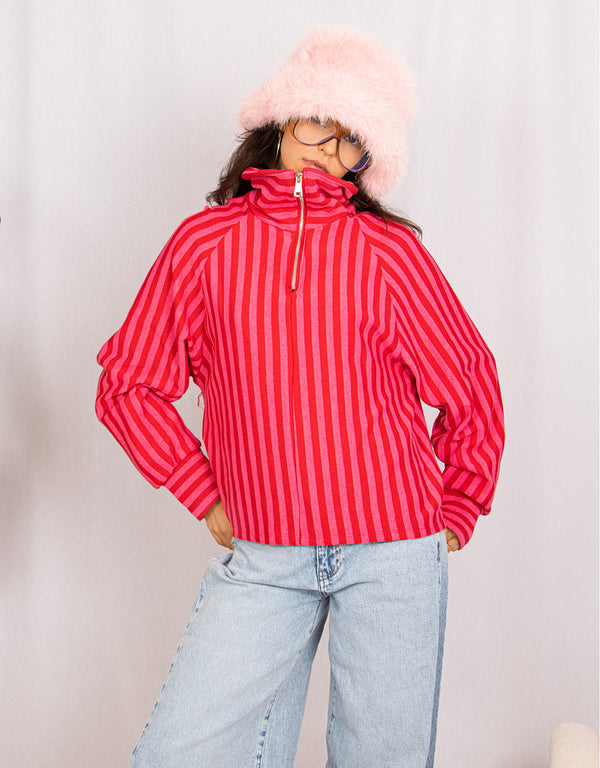 Striped Y2K zip top – JUTKA & RISKA