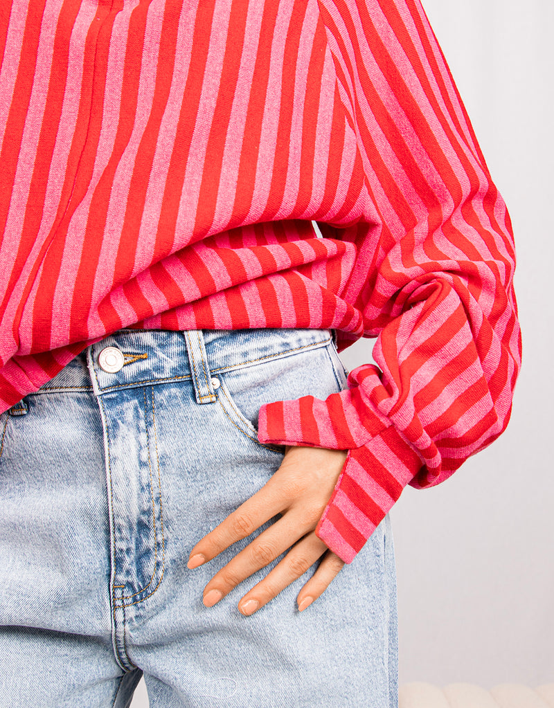 Striped Y2K zip top – JUTKA & RISKA
