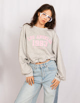 LA 1983 cropped sweater