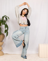 LA 1983 cropped sweater