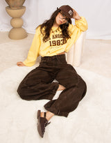 LA 1983 cropped sweater
