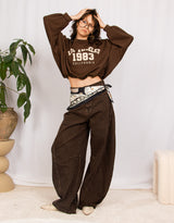 LA 1983 cropped sweater