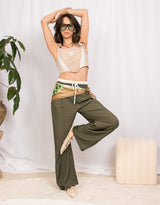 Relaxed straight leg trousers