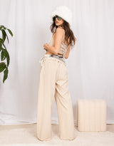 Relaxed straight leg trousers