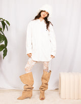 Vintage customized Ralph Lauren front ruched blouse