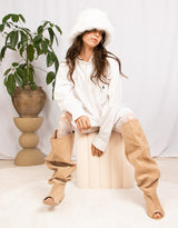 Vintage customized Ralph Lauren front ruched blouse